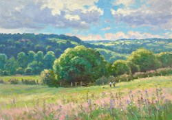Across The Chevin by James Preston - Original Painting on Stretched Canvas sized 23x17 inches. Available from Whitewall Galleries