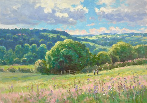 Across The Chevin by James Preston - Original Painting on Stretched Canvas